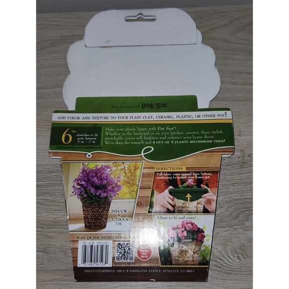 *5 for‎ $25* 6" Flower Planter Pot Sox Stretchable Fabric Cover Home Garden - Picture 3 of 6